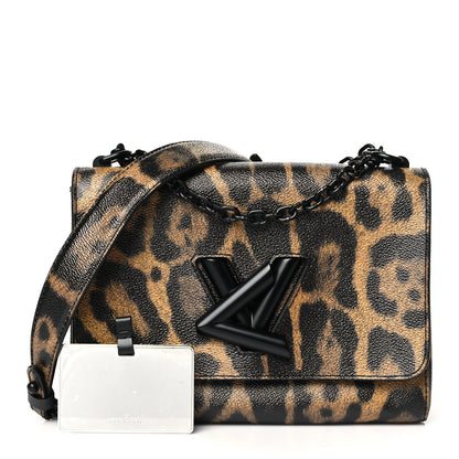 Louis Vuitton Calfskin Wild Animal Print Twist Shoulder Bag MM 3 of 12