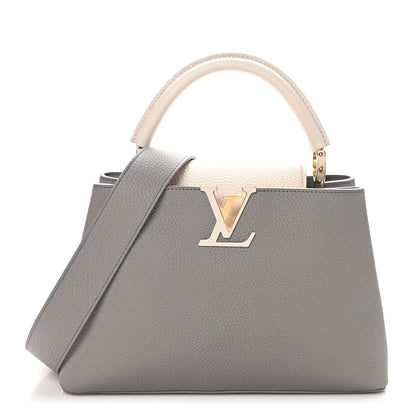Louis Vuitton Taurillon Capucines MM Steeple Gray 1 of 9