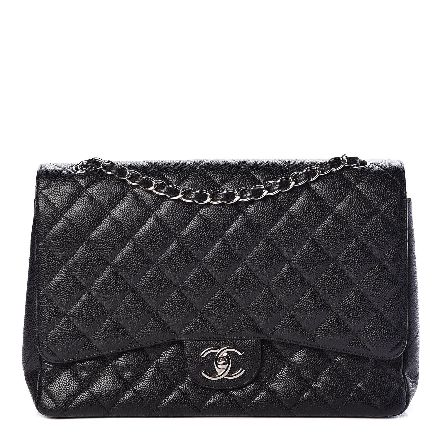 Chanel Caviar Quilted Maxi Double Flap Black 1 of 15