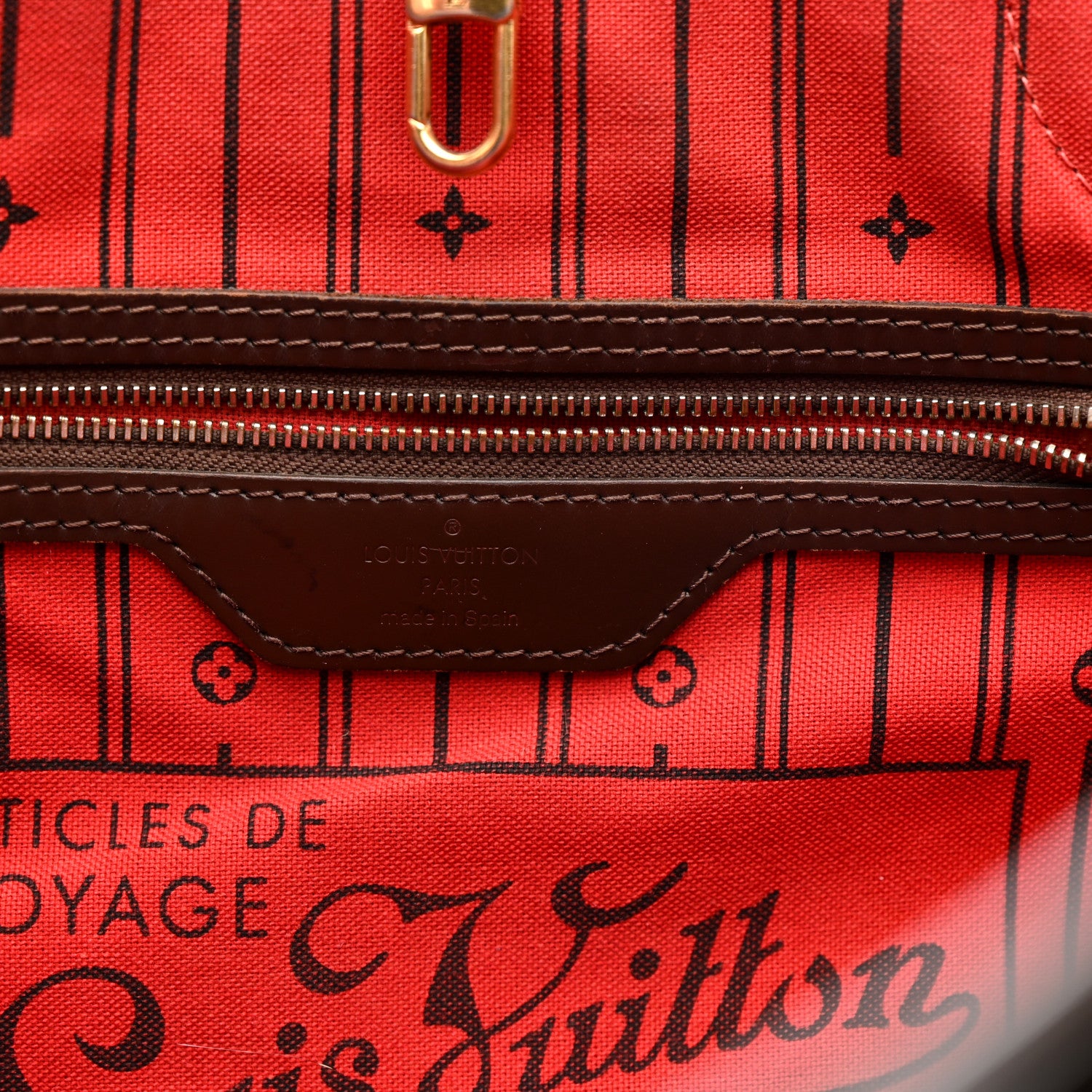 Louis Vuitton Damier Ebene Neverfull MM 6 of 19