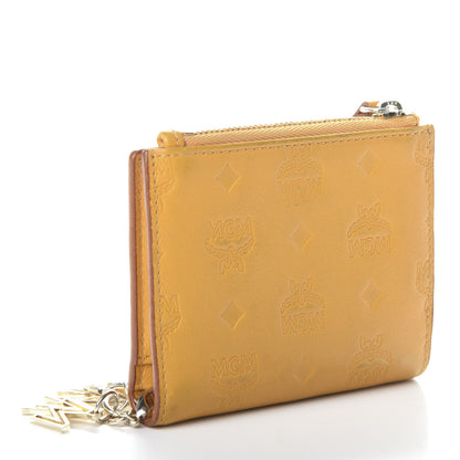 MCM Calfskin Ottomar Monogram Mini Two Fold Klara Wallet Mango 3 of 6