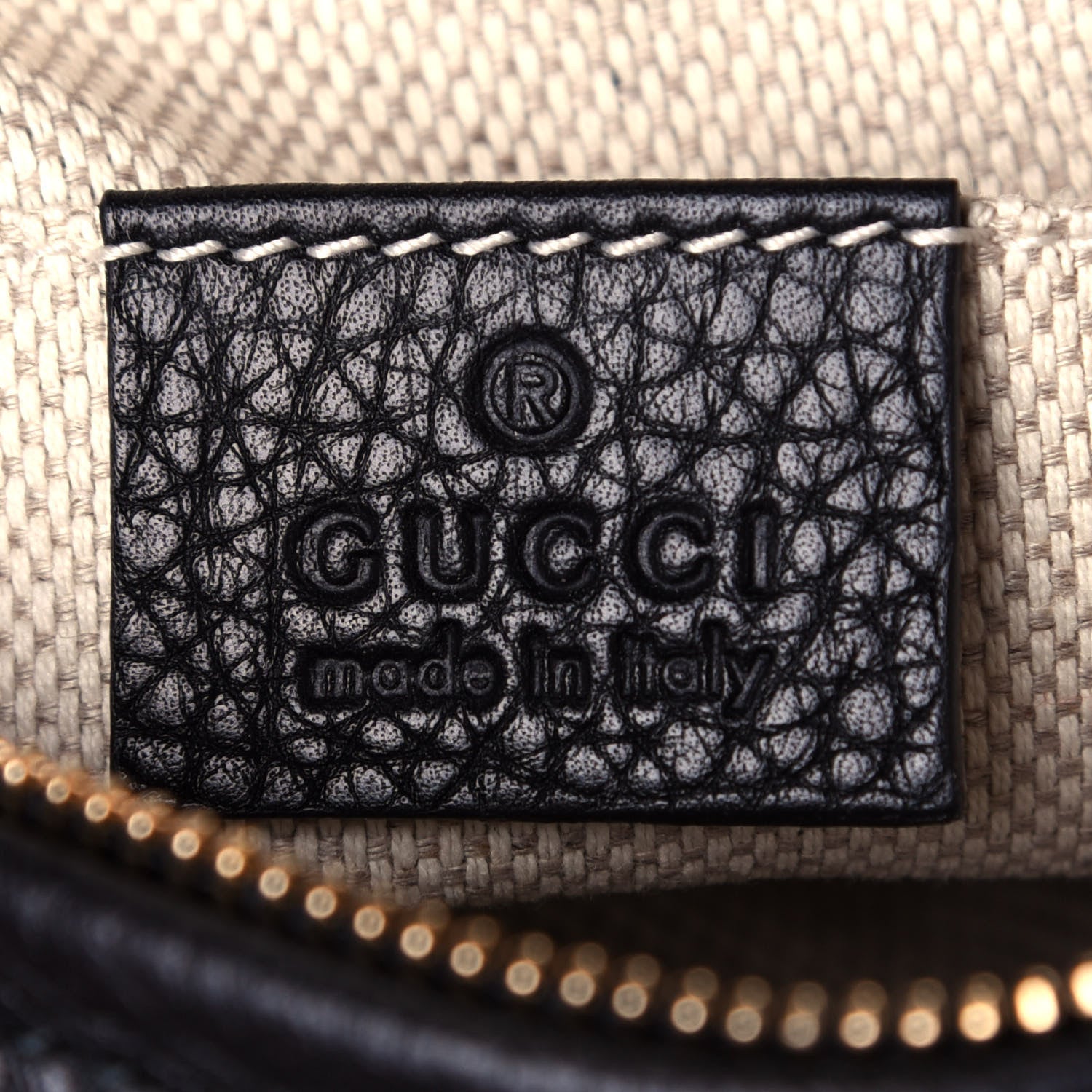 Gucci Pebbled Calfskin Mini Soho Chain Bag Black 6 of 13