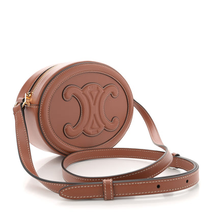 Celine Smooth Calfskin Cuir Triomphe Oval Bag Tan 3 of 10