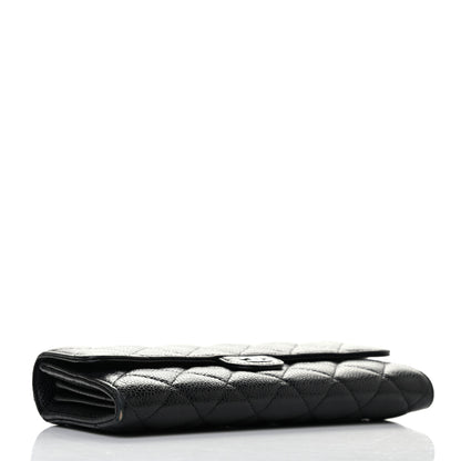 Chanel Caviar Quilted Large Flap Wallet Black 3 of 6