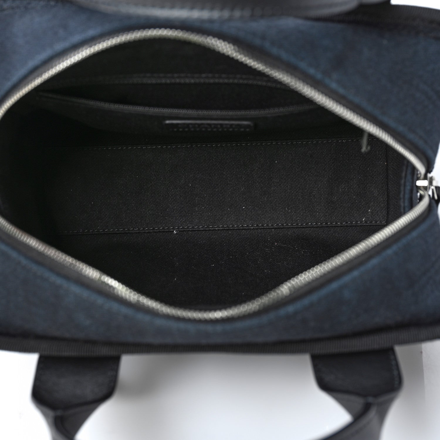 Chanel Mixed Fibers Deauville Bowling Bag Black 4 of 8