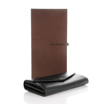 Louis Vuitton Epi Sarah Wallet NM Black 4 of 7