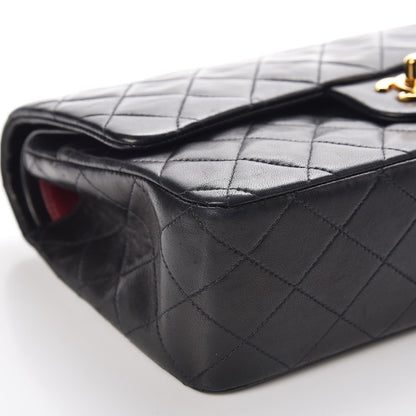Chanel Lambskin Quilted Medium Double Flap Black 9 of 15