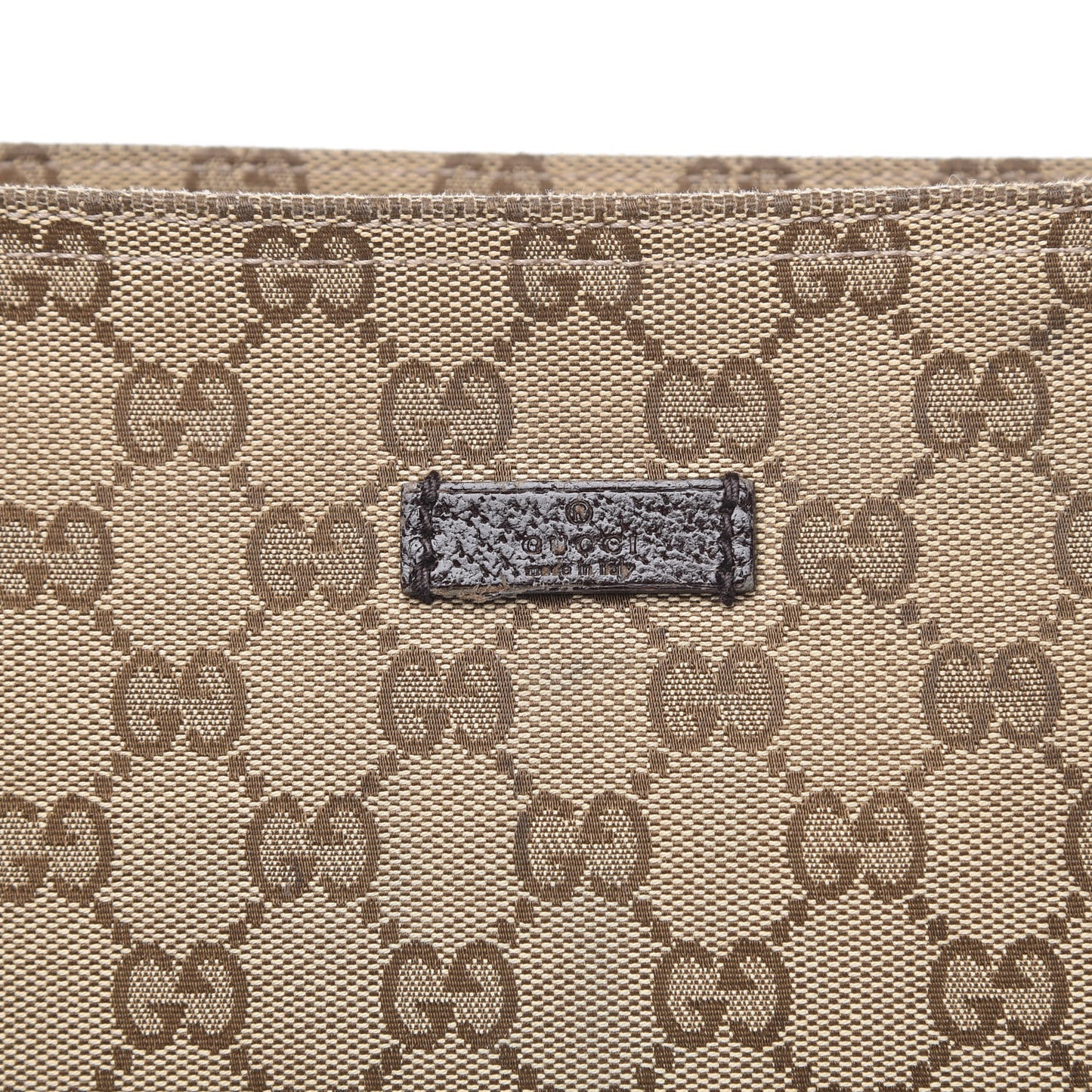 Monogram Web Small Flat Messenger Crossbody Dark Brown