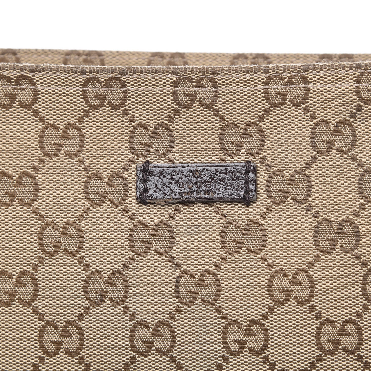 Gucci Monogram Web Small Flat Messenger Crossbody Dark Brown 8 of 12