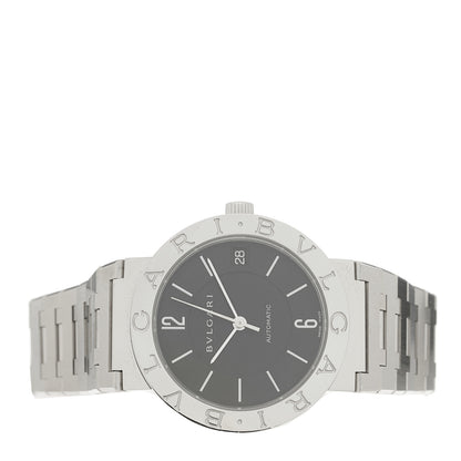 Bulgari Stainless Steel 33mm Automatic Watch Black 2 of 4