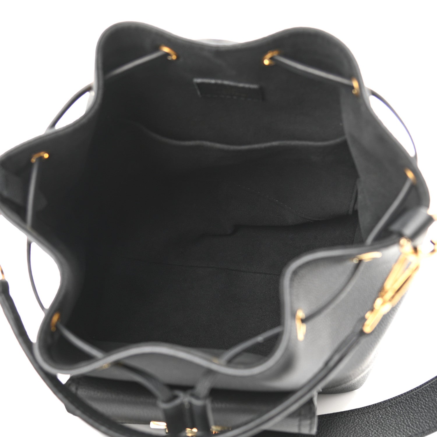 Louis Vuitton Calfskin Lockme Bucket MM Black 5 of 11