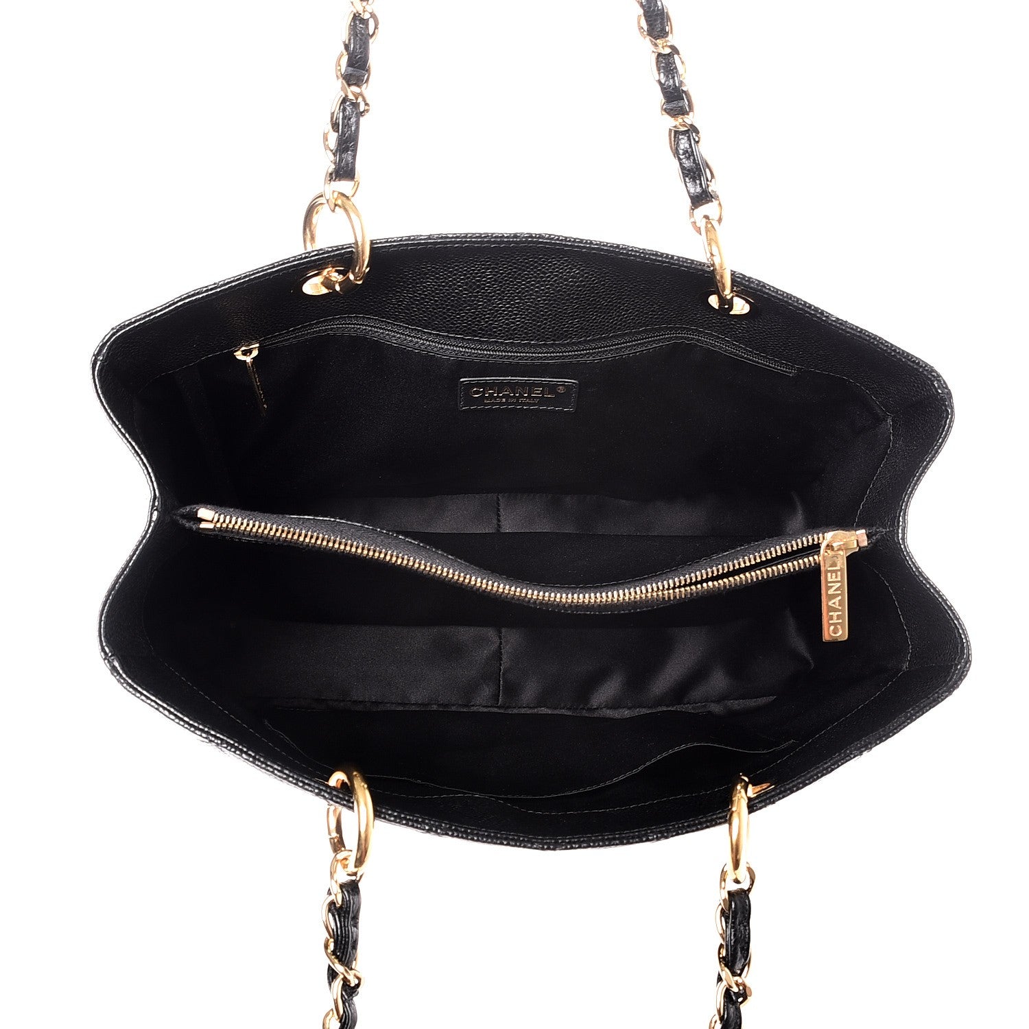 Chanel Caviar Quilted Grand Shopping Tote GST Black 6 of 8