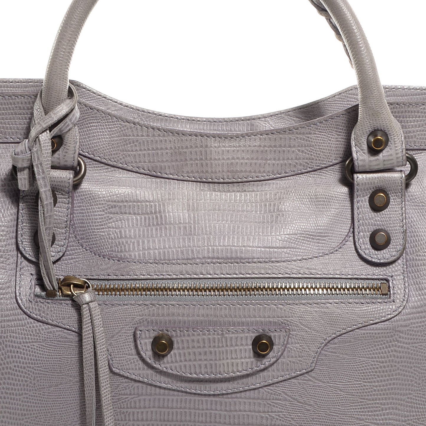 Agneau Lizard Embossed City Fer