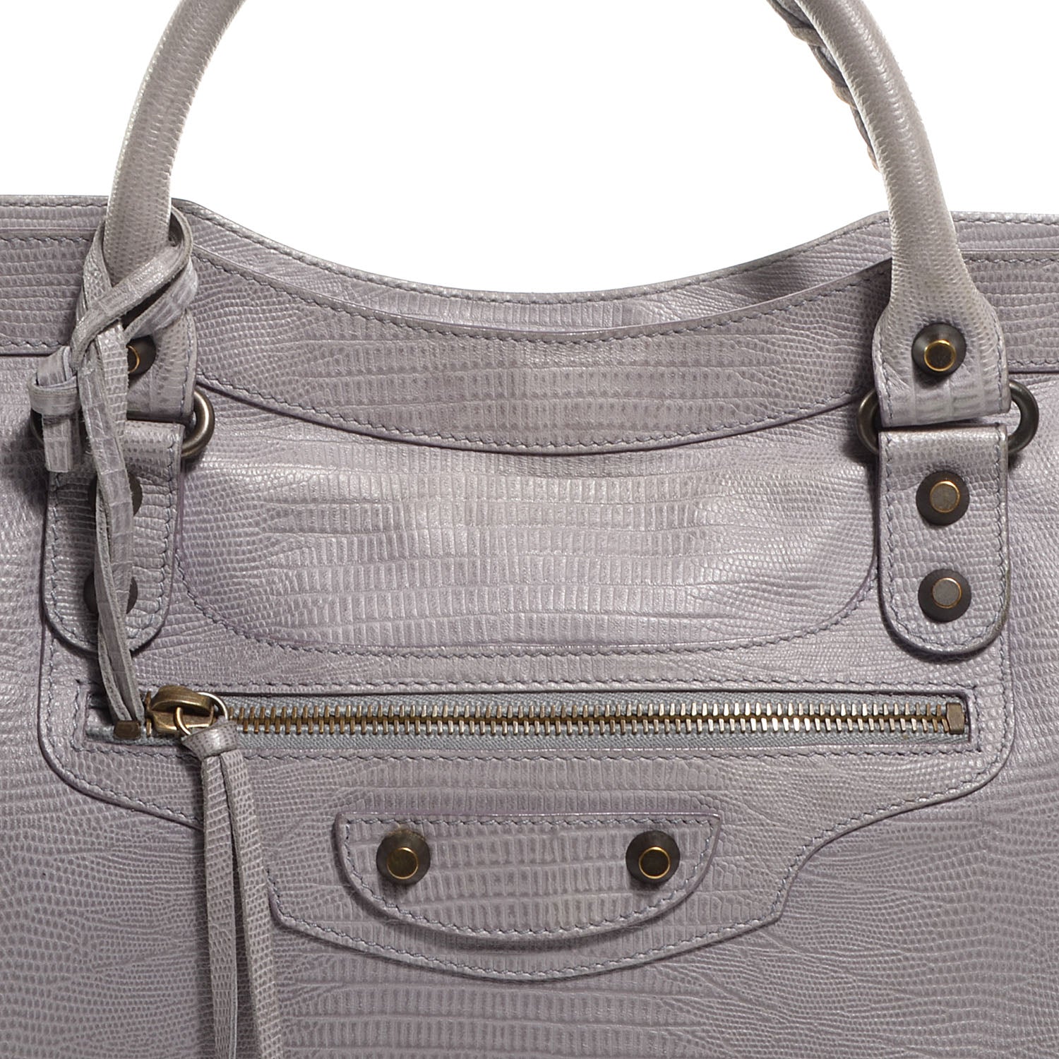 Balenciaga Agneau Lizard Embossed City Fer 4 of 12