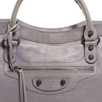 Balenciaga Agneau Lizard Embossed City Fer 4 of 12