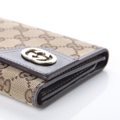 Gucci Monogram New Britt Continental Wallet Dark Brown 9 of 9