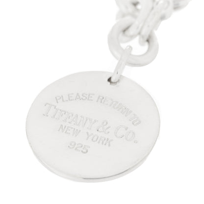 Tiffany Sterling Silver Return to Tiffany Round Tag Charm Bracelet 3 of 3