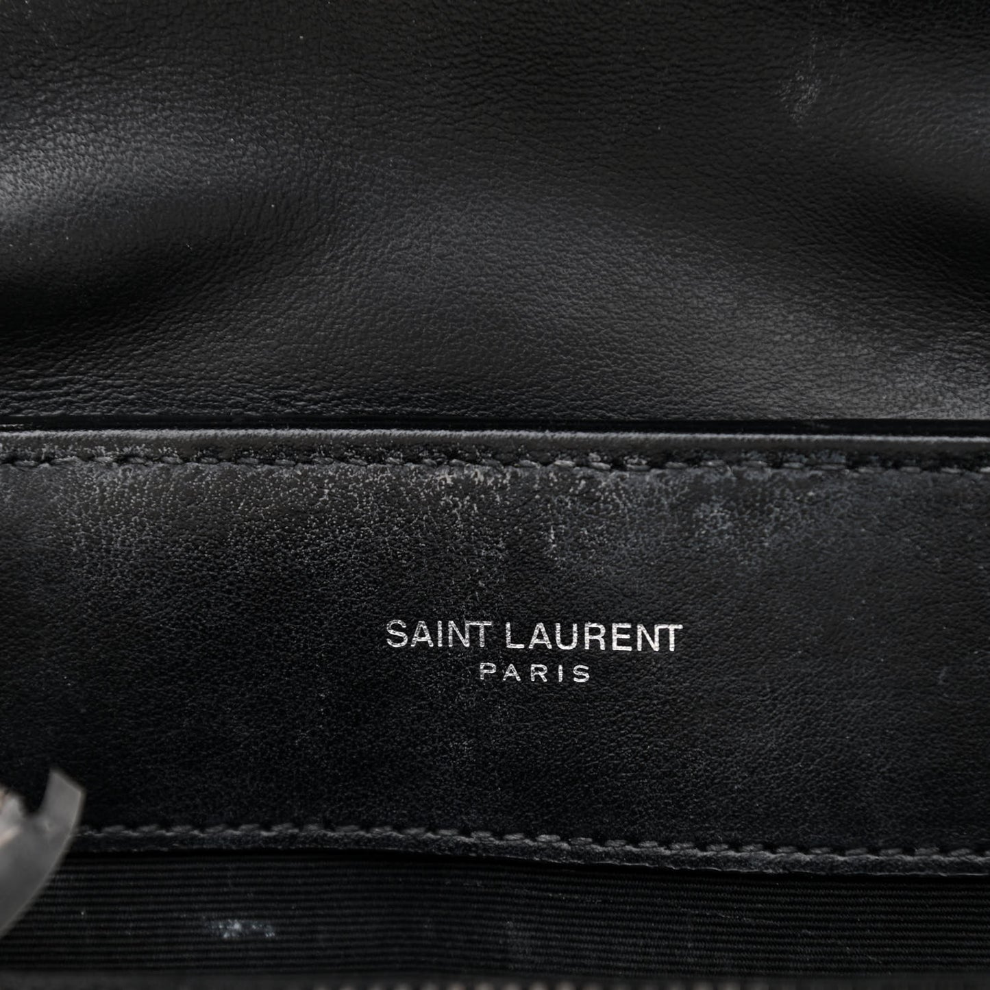Calfskin Y Quilted Monogram Small Loulou Chain Satchel Black