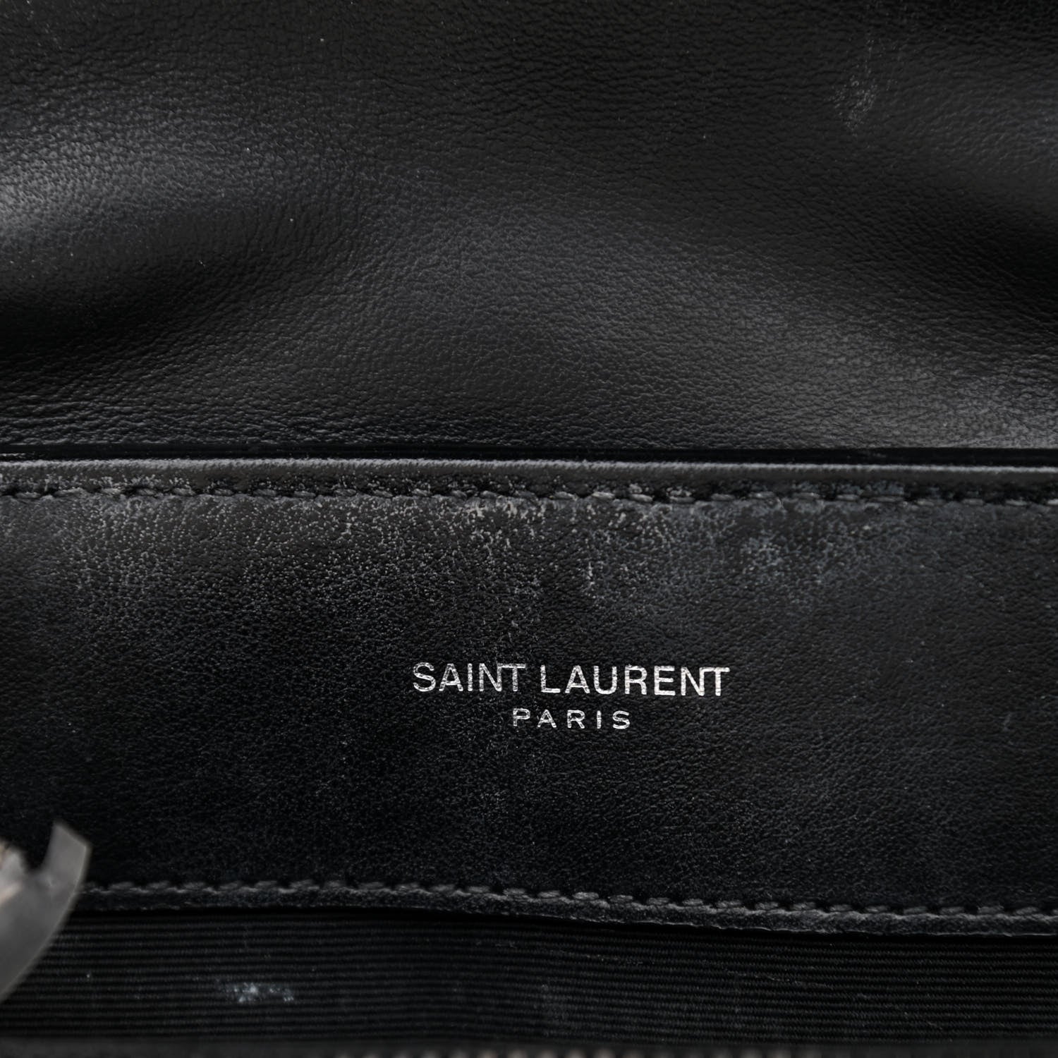 Saint Laurent Calfskin Y Quilted Monogram Small Loulou Chain Satchel Black 7 of 11