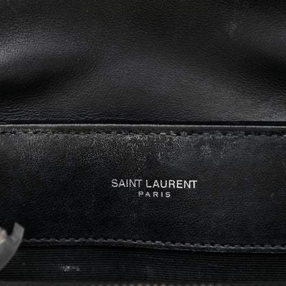 Saint Laurent Calfskin Y Quilted Monogram Small Loulou Chain Satchel Black 7 of 11