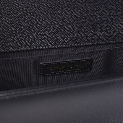 Chanel Caviar Quilted Medium Boy Flap Black 8 of 11