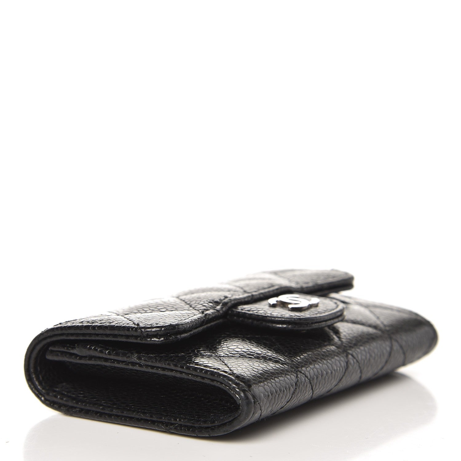 Chanel Caviar Quilted Flap Card Holder Black 4 of 9