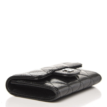 Chanel Caviar Quilted Flap Card Holder Black 4 of 9