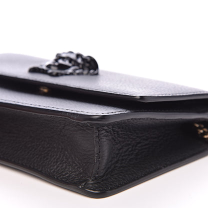 Versace Grained Calfskin Palazzo Chain Evening Bag Black 8 of 9
