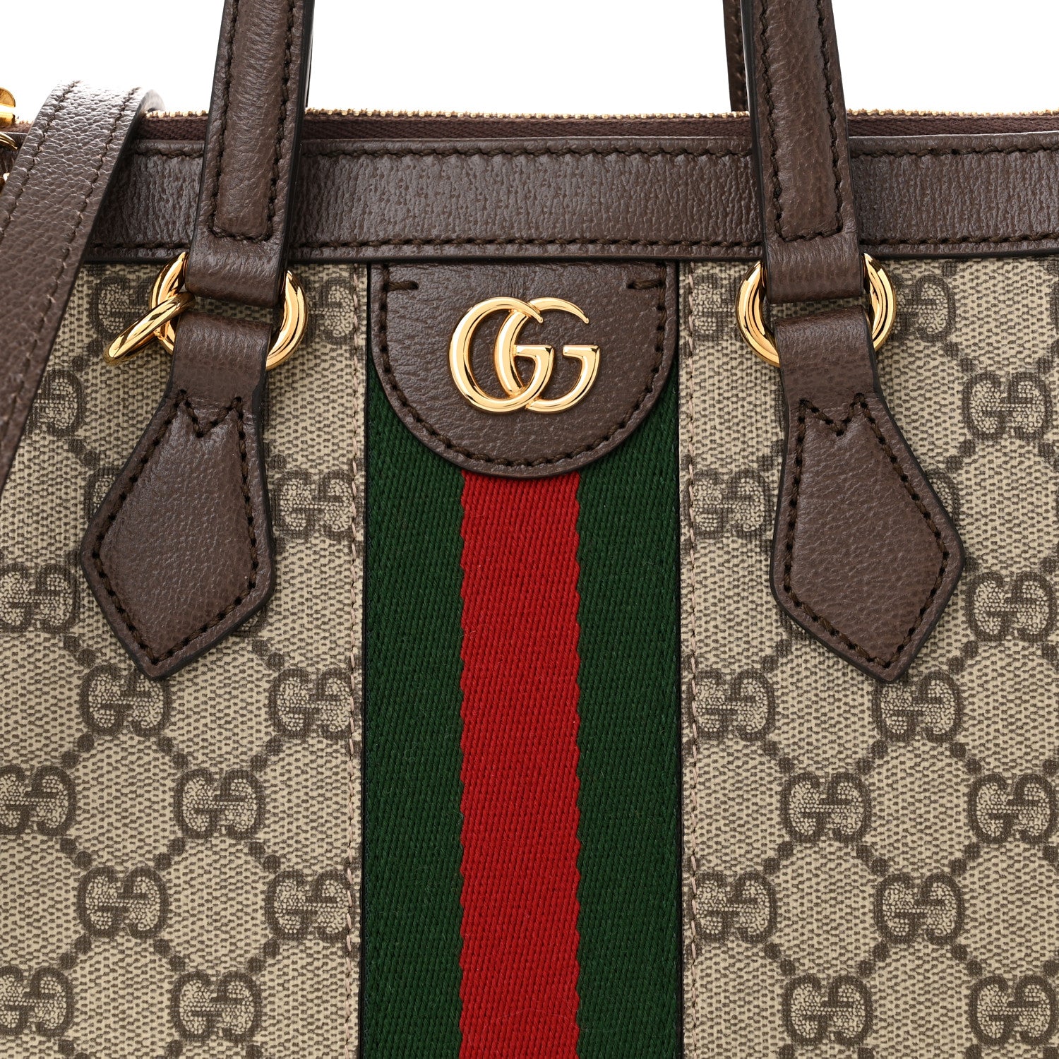 Gucci GG Supreme Monogram Small Ophidia Tote Bag Brown 8 of 10