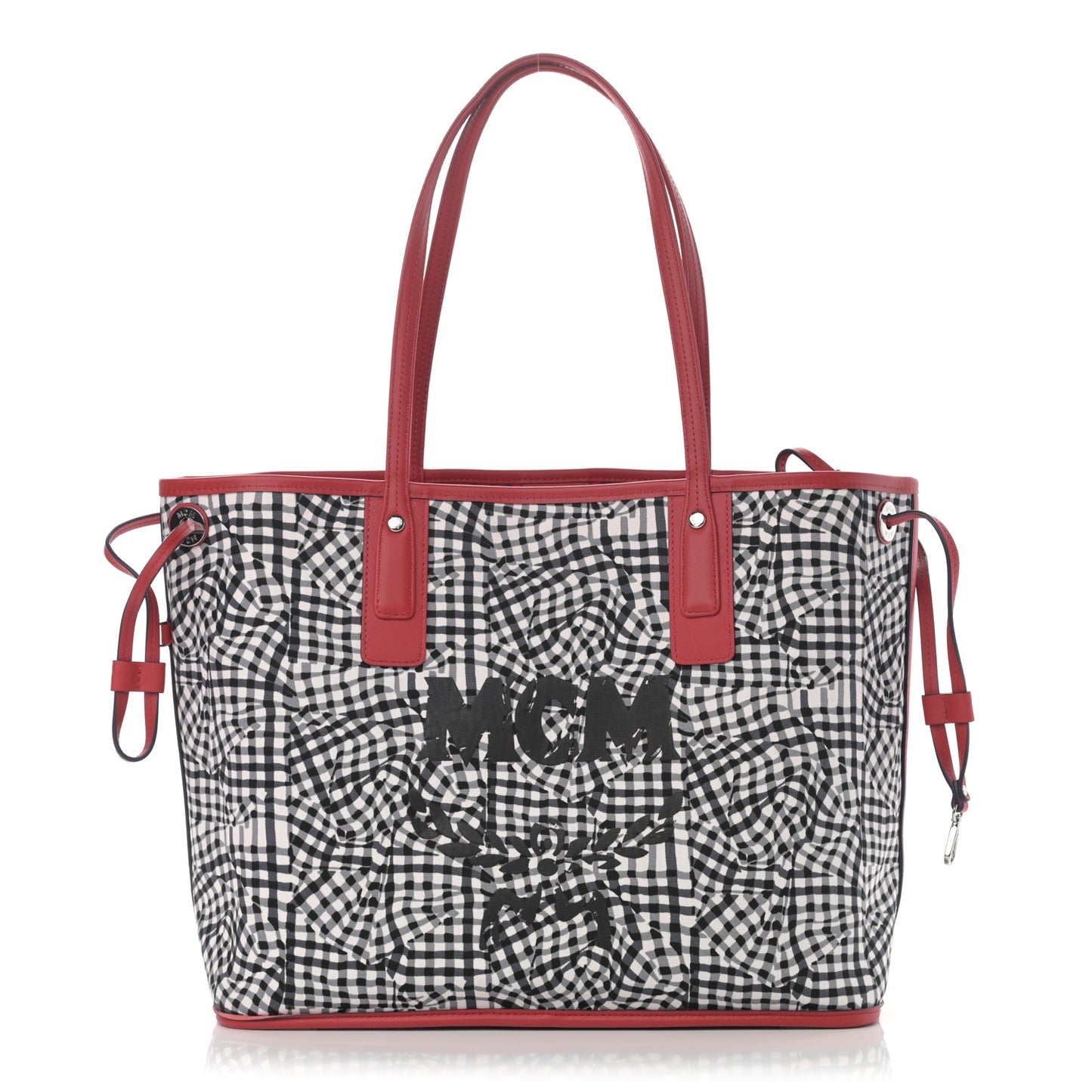 Visetos Medium Liz Reversible Shopper Tote Ruby Red