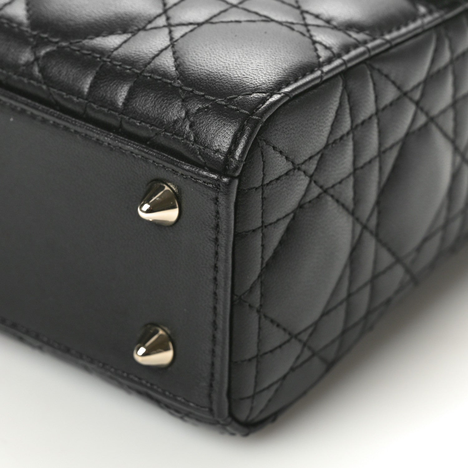 Christian Dior Lambskin Cannage Small My ABCDior Lady Dior Black 10 of 11