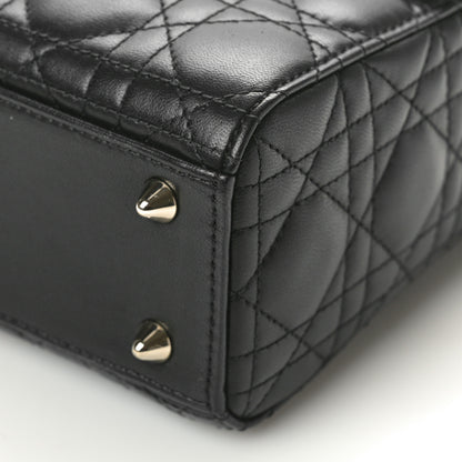 Christian Dior Lambskin Cannage Small My ABCDior Lady Dior Black 10 of 11