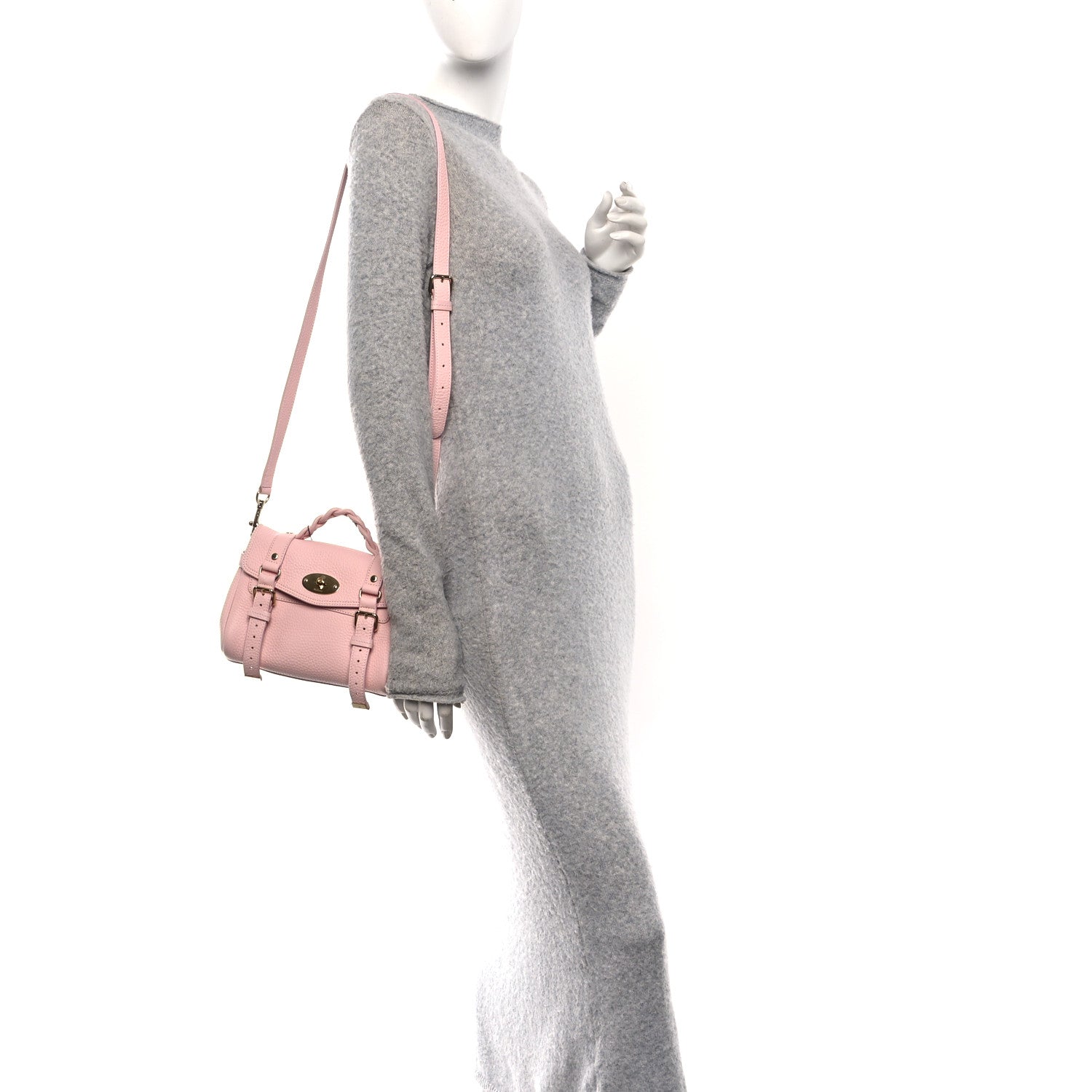 Mulberry Heavy Grain Mini Alexa Powder Rose 2 of 10