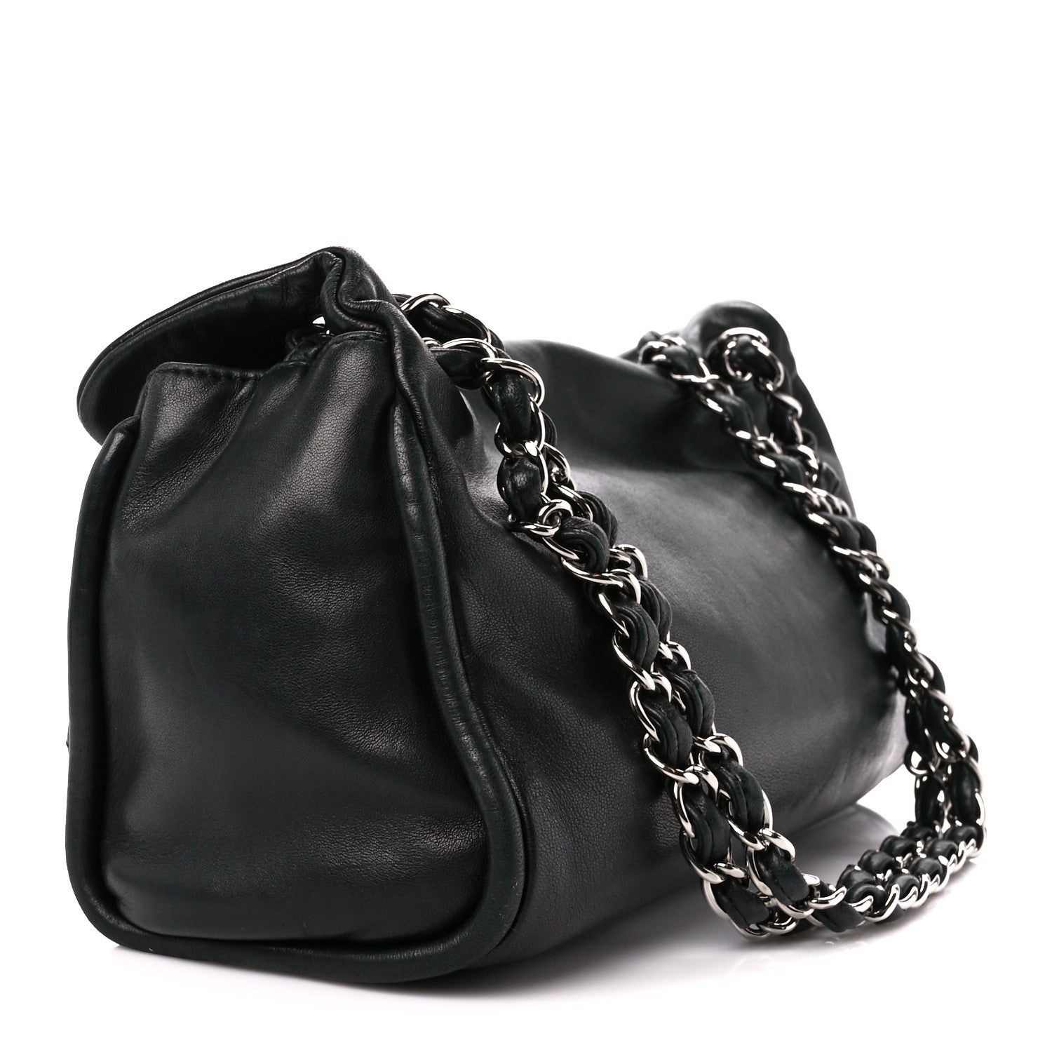 Chanel Lambskin Quilted Large Mademoiselle Double Flap Black 3 of 11