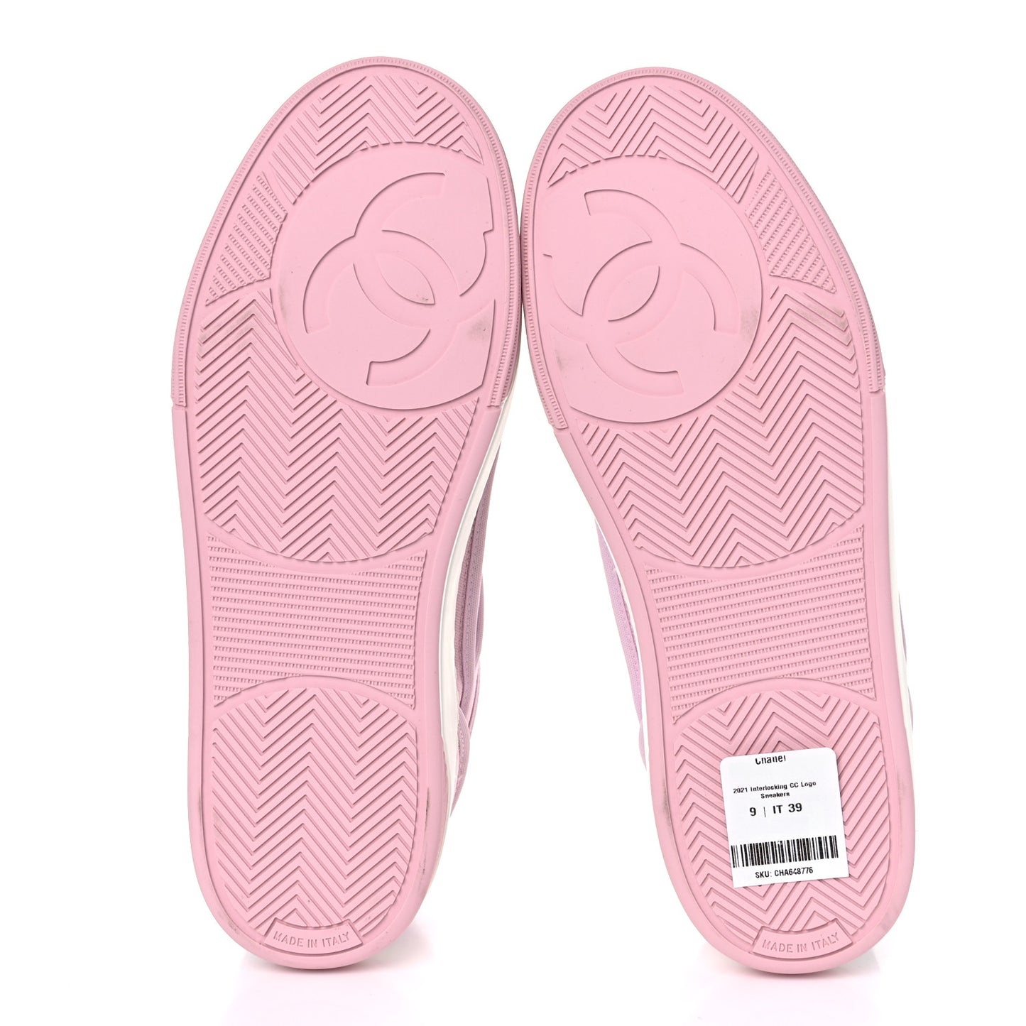 Fabric Womens Logo Sneakers 39 Light Pink