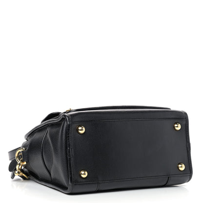 Loewe Grained Calfskin Cruz Tote Black 4 of 11