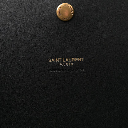 Saint Laurent Raffia Logo Tote Black 6 of 9