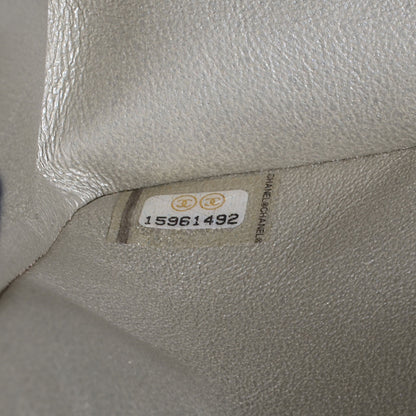 Chanel Iridescent Calfskin Medium Double Flap Light Gold 7 of 8