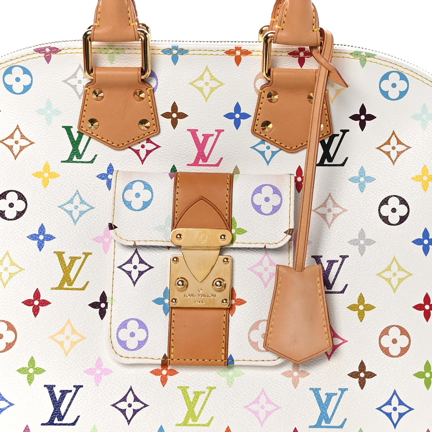 Monogram Multicolor Alma GM White
