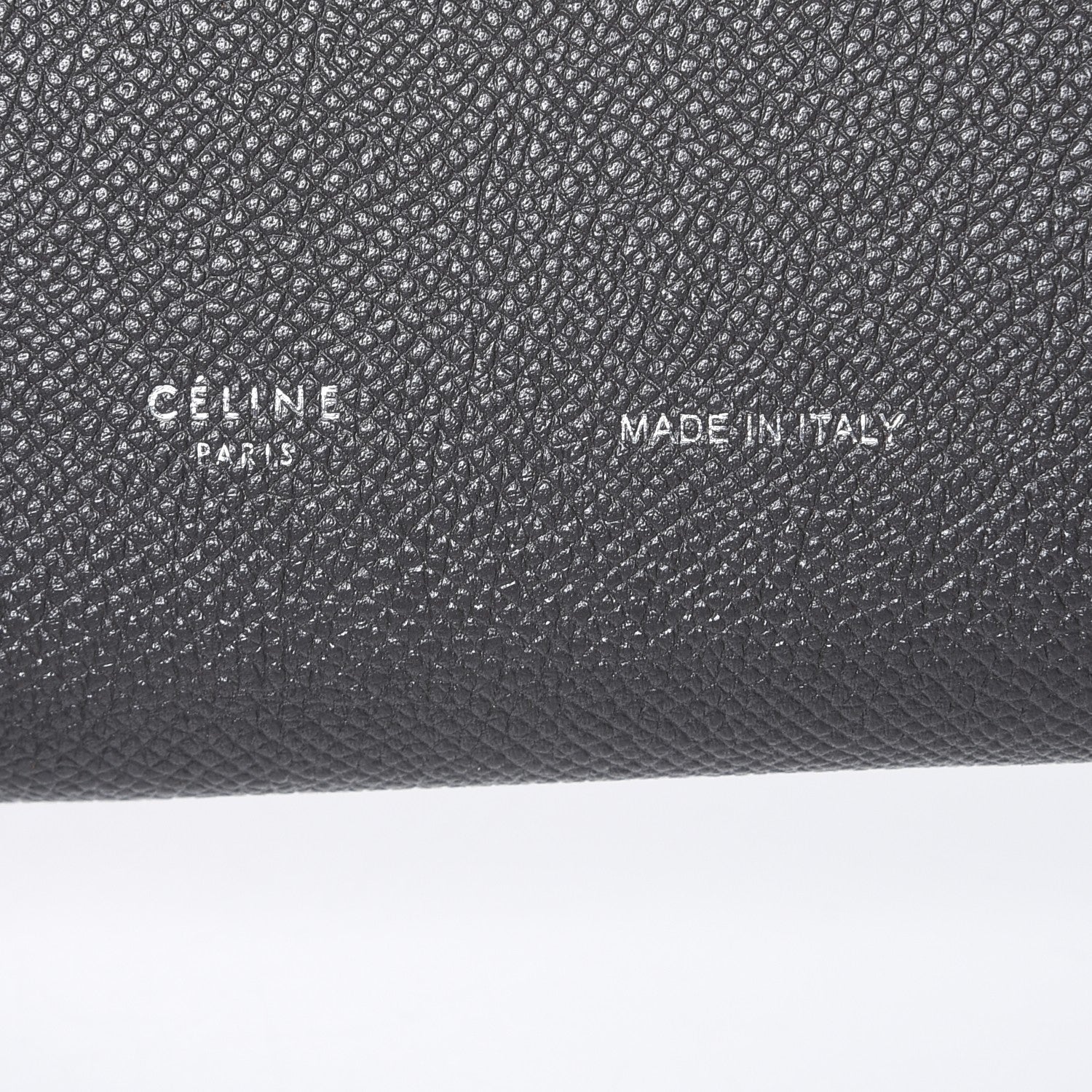 Celine Grained Sleek Calfskin Large Multifunction Strap Wallet Grey 6 of 7