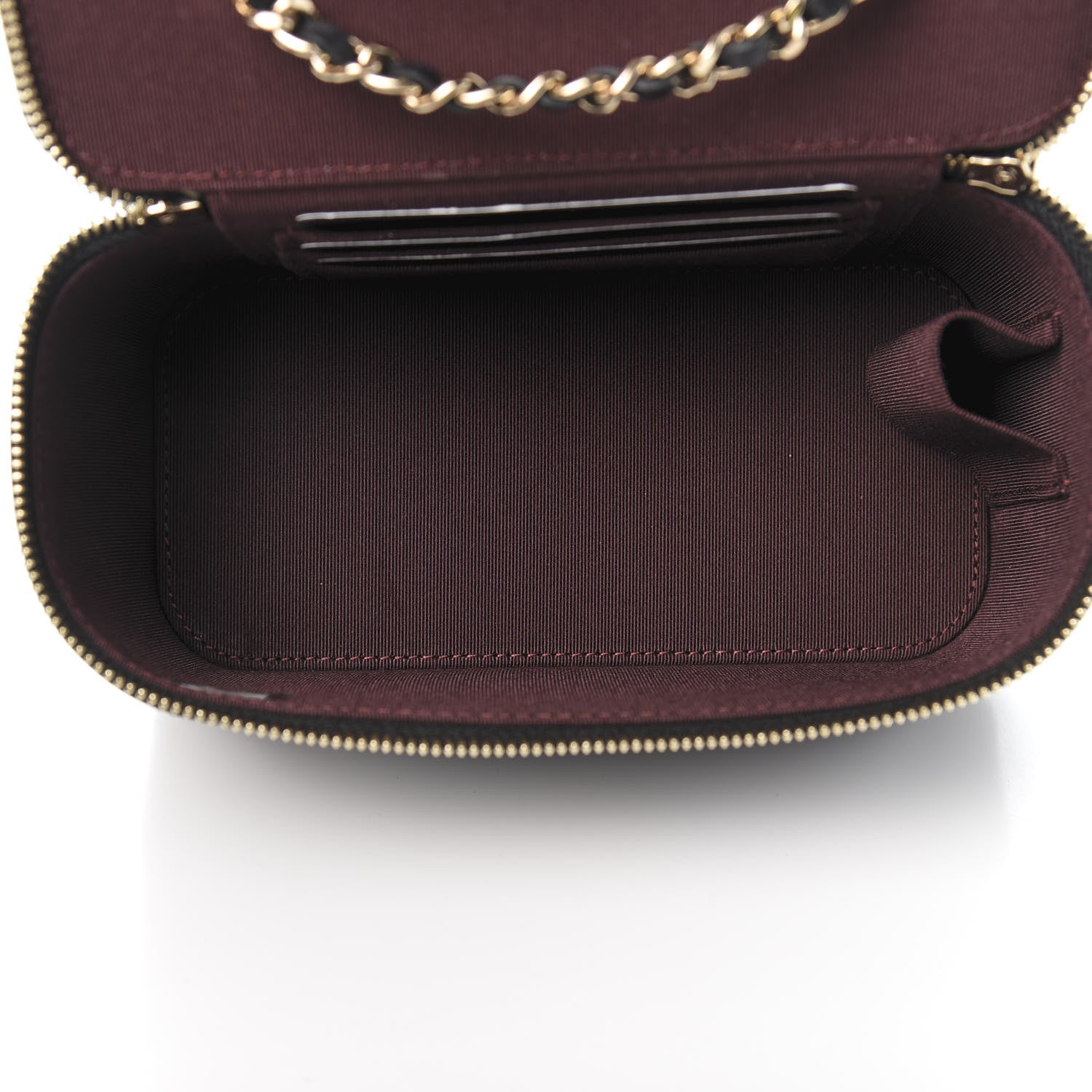 Chanel Lambskin Quilted Small Vanity Case With Chain Black 5 of 11