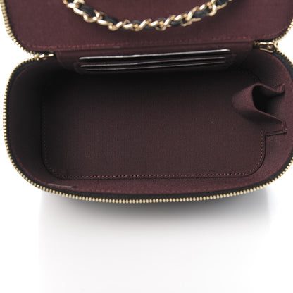 Chanel Lambskin Quilted Small Vanity Case With Chain Black 5 of 11