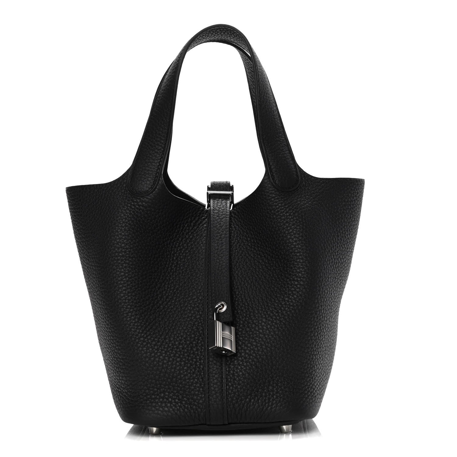 Hermes Taurillon Clemence Picotin Lock 18 PM Black 1 of 8