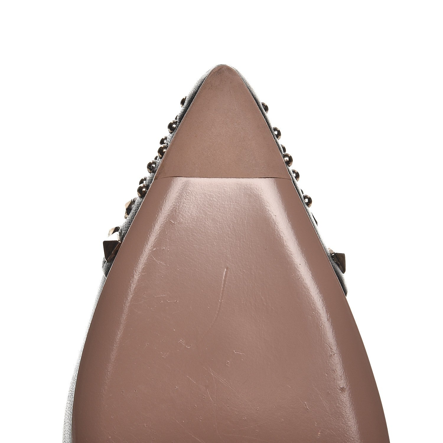 Gucci Calfskin Studded Cap Toe D'Orsay Pumps 35.5 Black 10 of 10