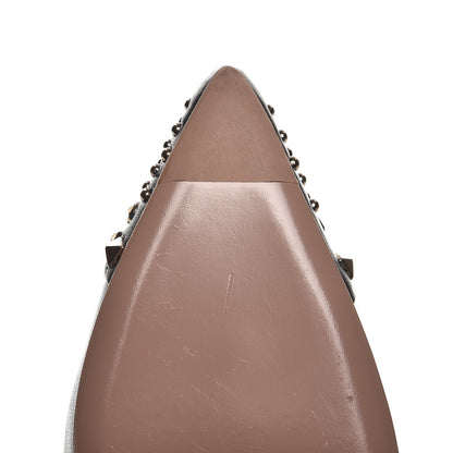 Gucci Calfskin Studded Cap Toe D'Orsay Pumps 35.5 Black 10 of 10