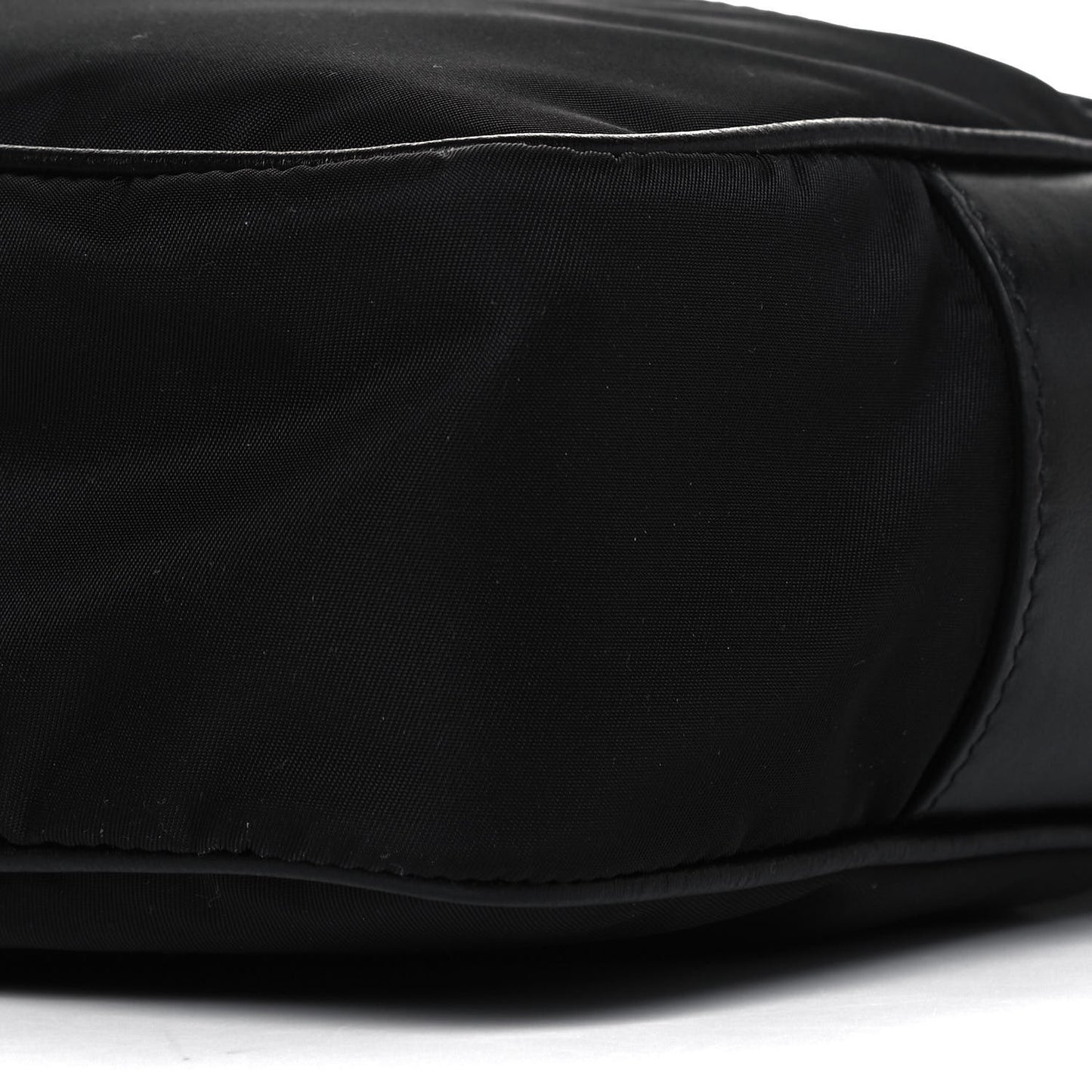 Tessuto Nylon Studded New Vela Shoulder Bag Black Fuoco