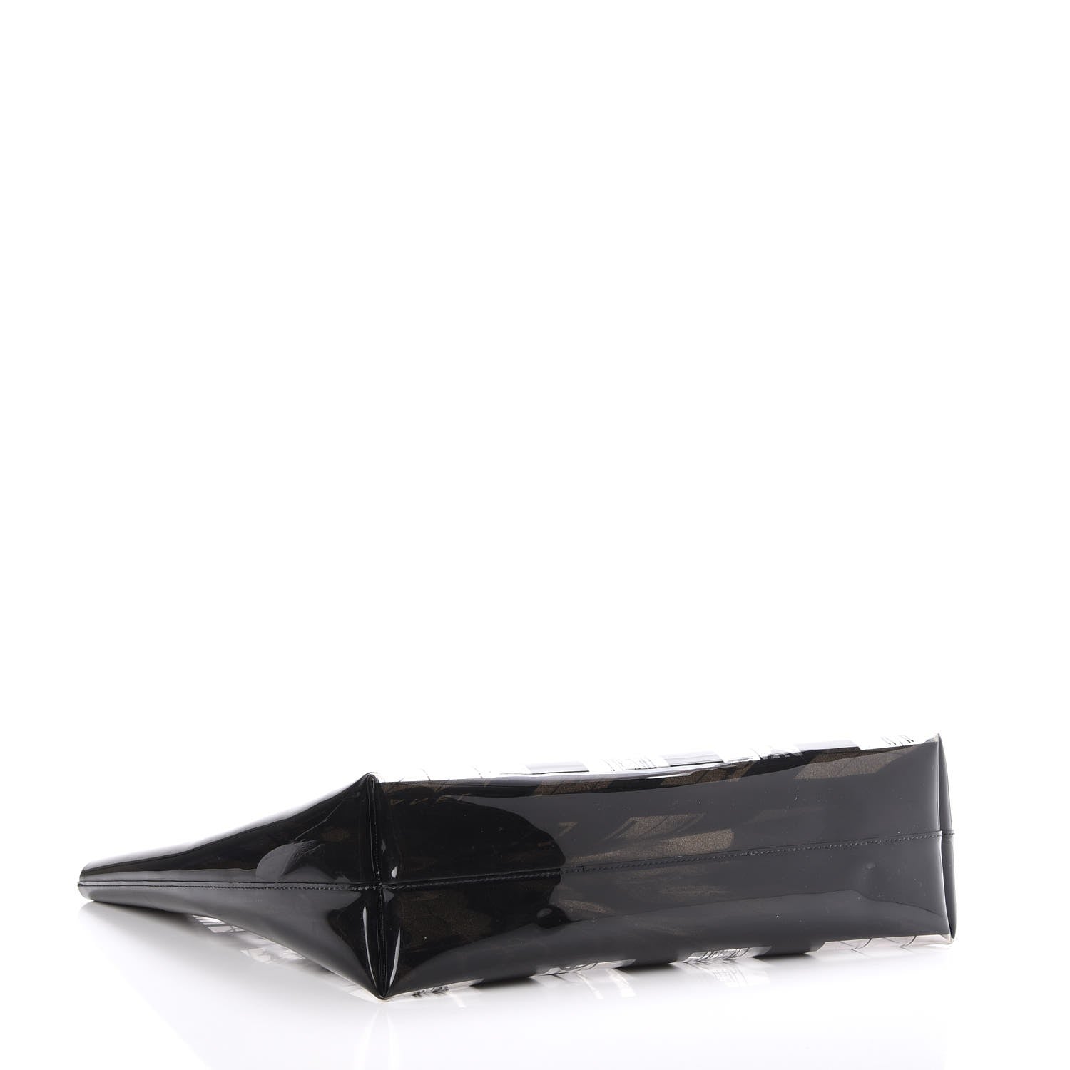 Chanel Vinyl Coco Window Tote Black 4 of 11