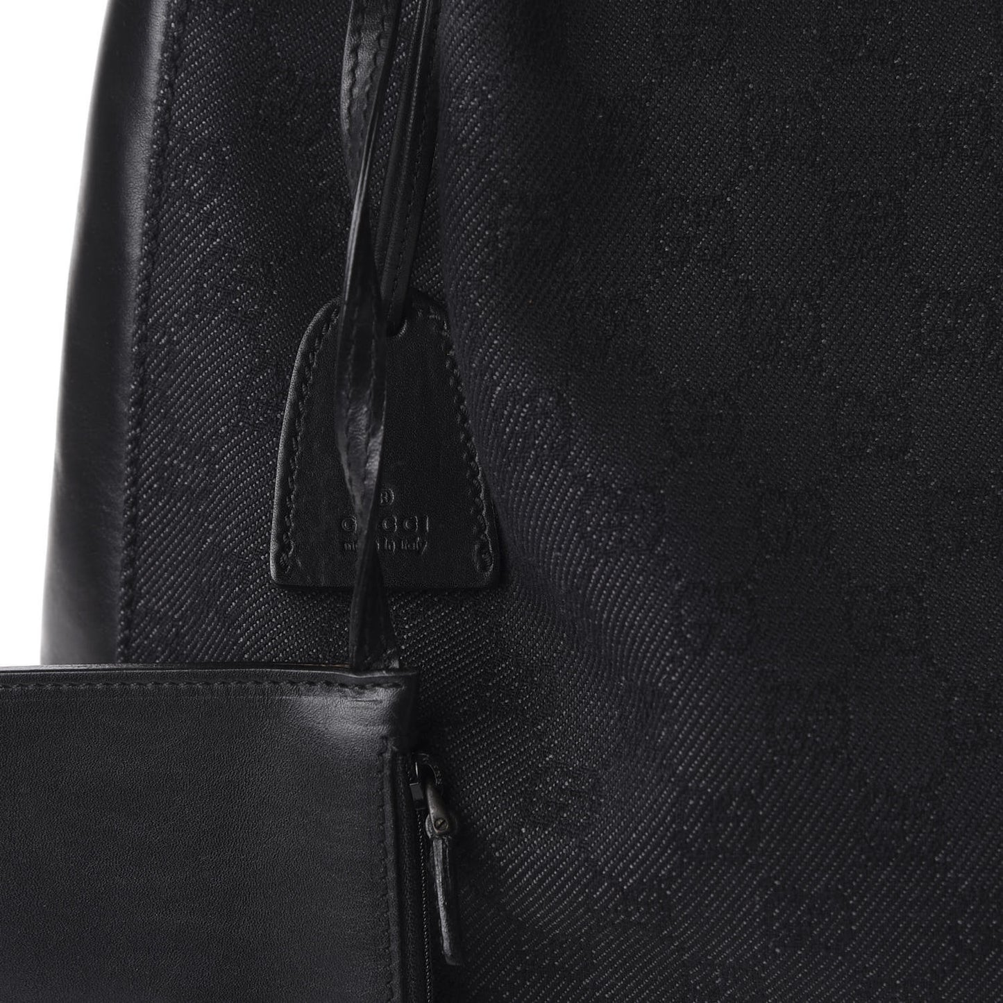 Denim Monogram Tote Black