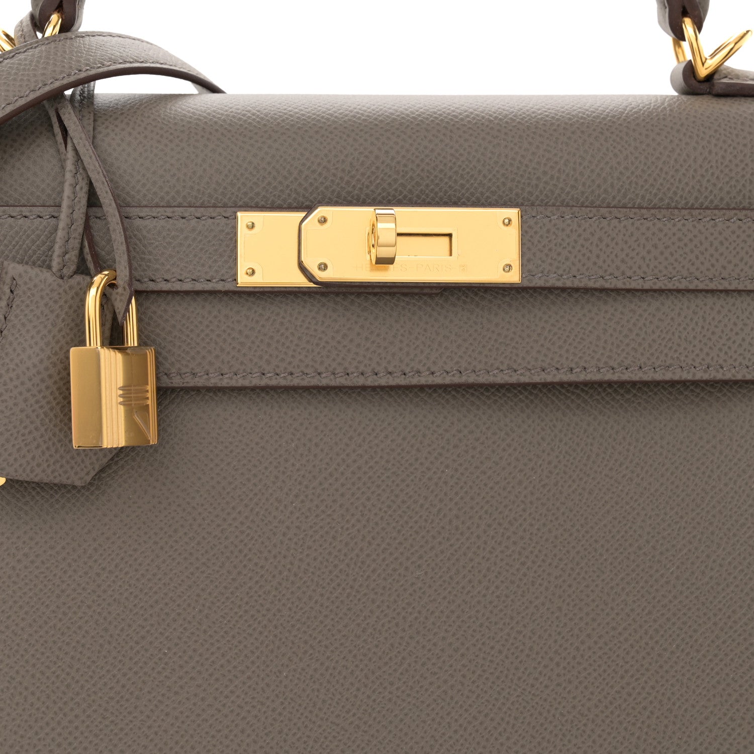 Hermes Epsom Kelly Sellier 28 Etain 8 of 11