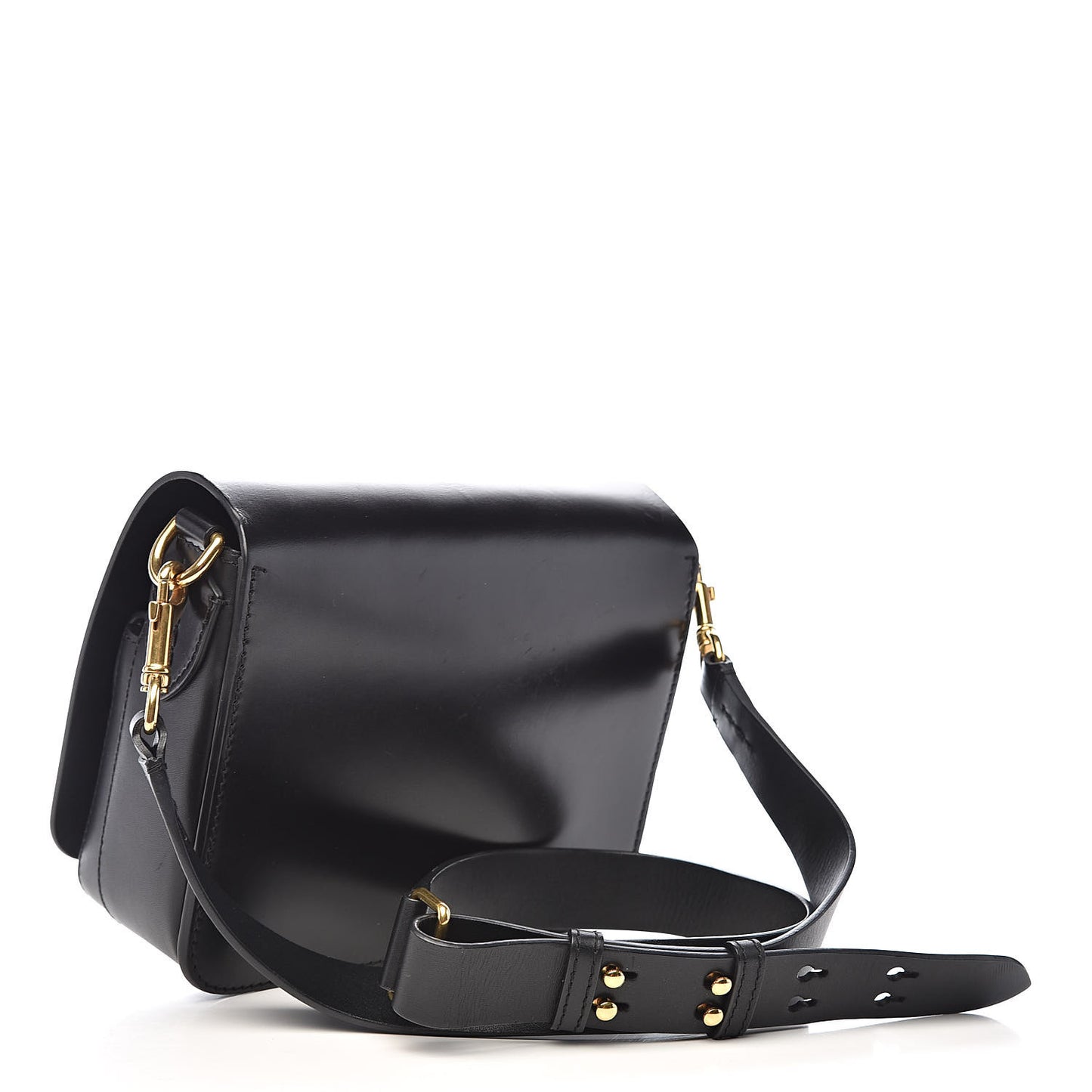 Supple Bridle Square Satchel Black
